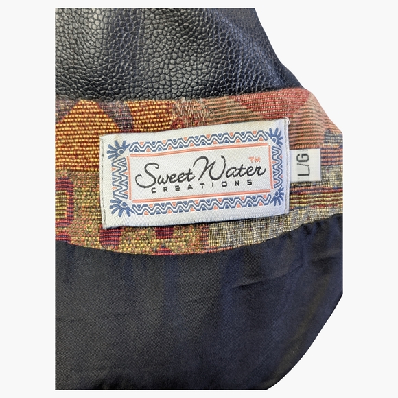 Vintage 90s Western Tapestry Jacket | Western Boho Cropped Blazer | Size Large - Picture 7 of 7